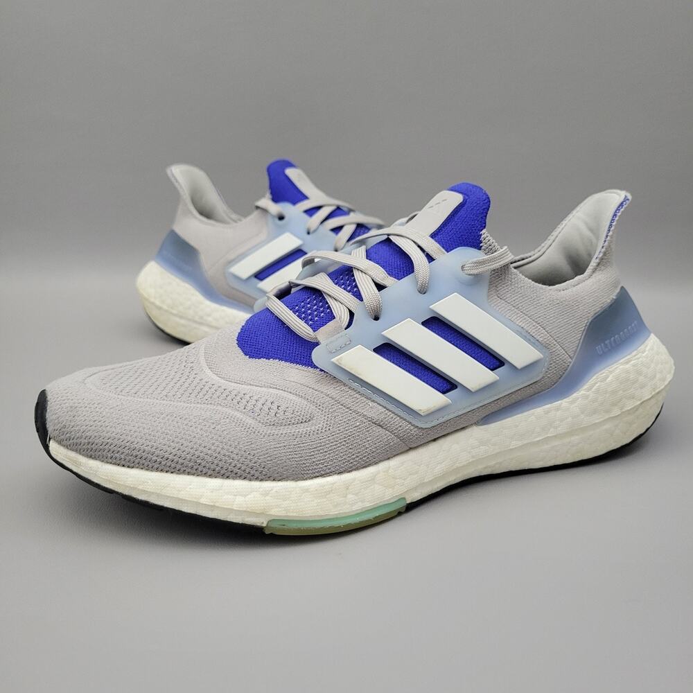 Adidas UltraBoost 22 Running Sneakers Blue Grey White HP9189 Mens Size 11